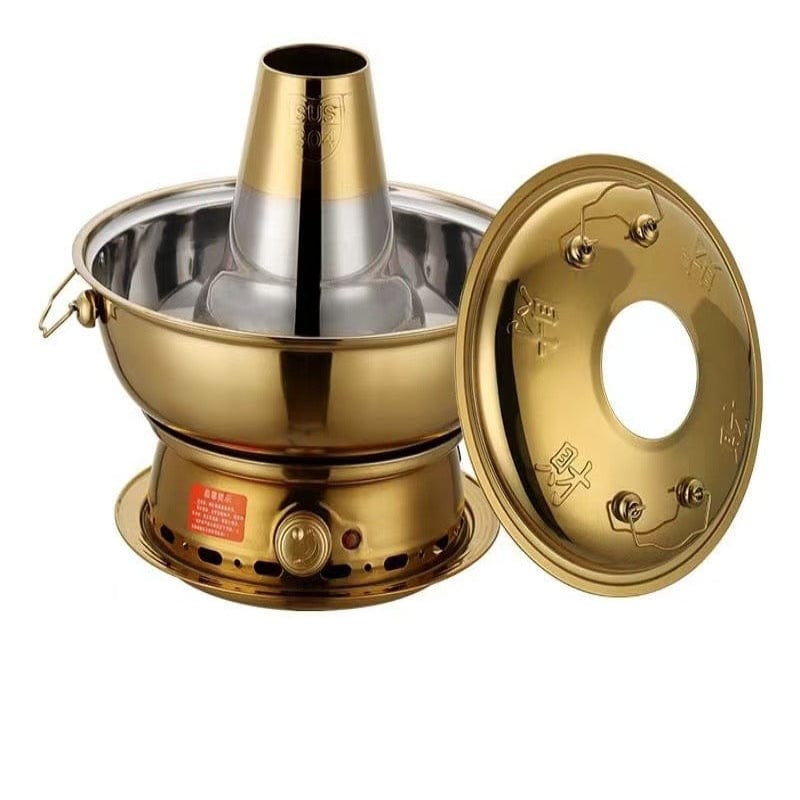 22Arboles Gold Stainless Steel Electric Hot Pot