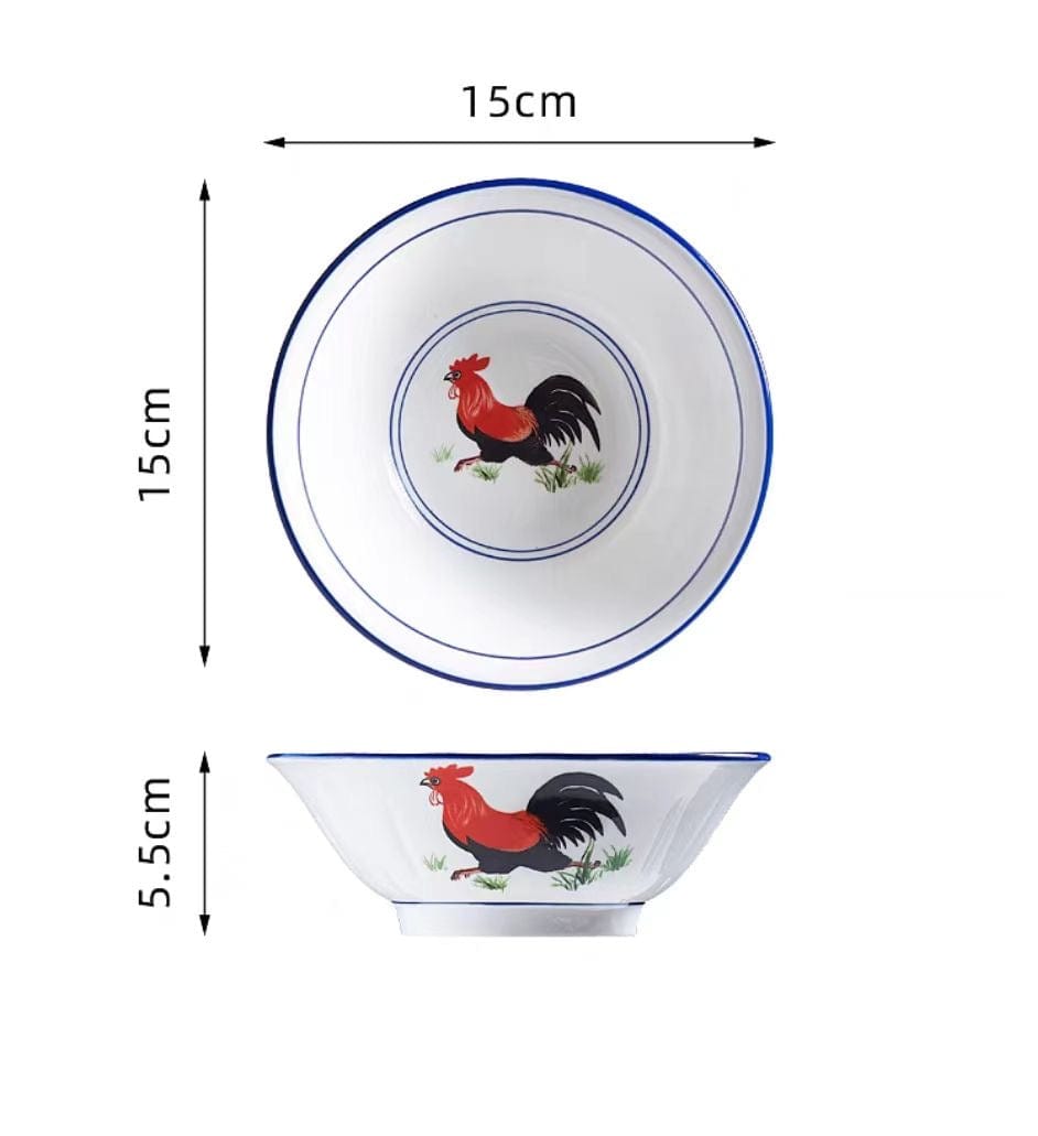 Sichuan Palace Rooster Ceramic Bowl