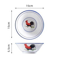 Thumbnail for Sichuan Palace Rooster Ceramic Bowl